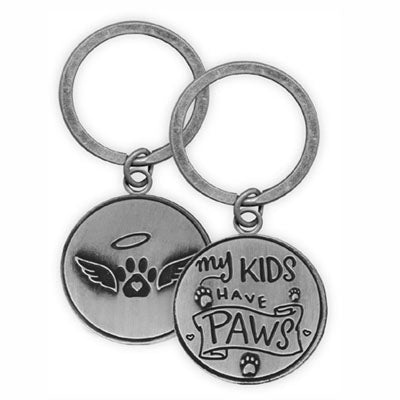 PAWSITIVE KEYCHAIN MY KIDS HAVE PAWS