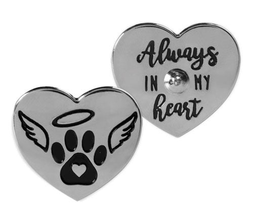 PAWSITIVE LAPEL PIN ALWAYS IN MY HEART