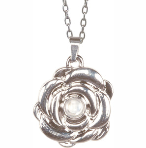 SERENITY PRAYER MAGNIFIER PENDANT ROSE