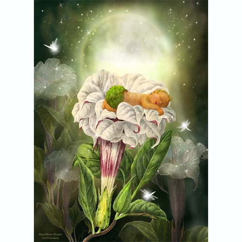 GREETING CARD Moonflower Dreams