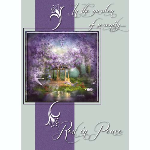 GREETING CARD Garden of Serenity
