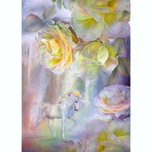 GREETING CARD Roses in the Mist