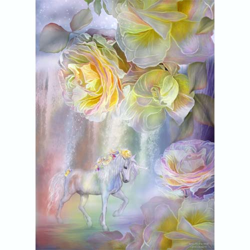 GREETING CARD Roses in the Mist