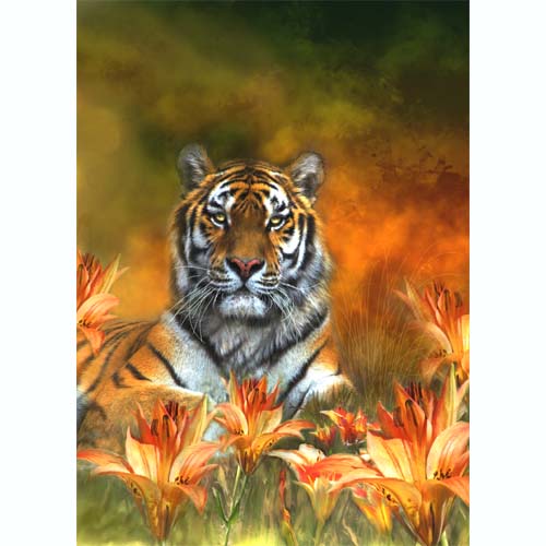 GREETING CARD Wild Tigers