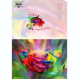 GREETING CARD Rainbow Rose