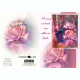 GREETING CARD Peony Sympathy