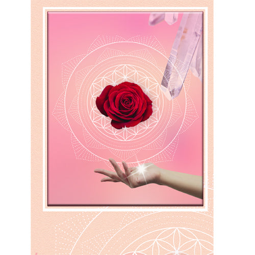 GREETING CARD Crystal Rose