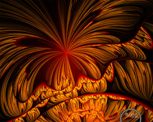 FRACTAL ART PRINT Exploding Star