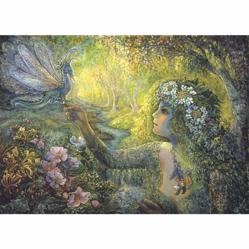 GREETING CARD Dryad and the Dragon