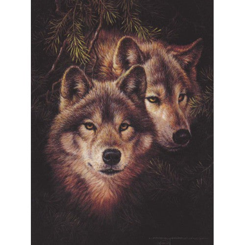 FRAMEABLE COLLECTORS CARD 2 WOLVES