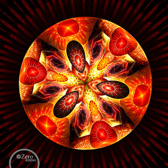 FRACTAL ART PRINT Olive Pizza