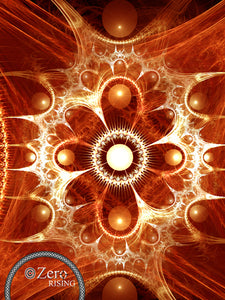 FRACTAL ART PRINT Orange Web