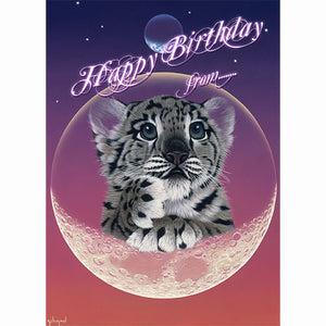 GREETING CARD Wishing on the Moon