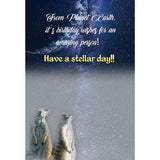 GREETING CARD Meerkat Moon