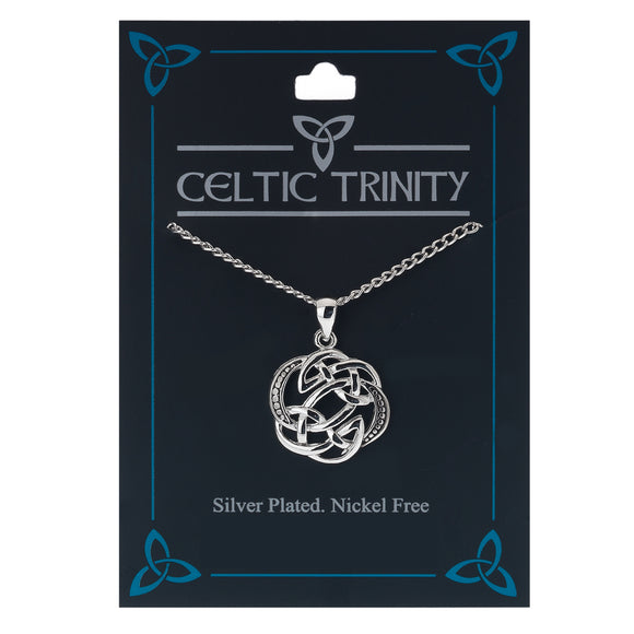 SILVER PLATED PENDANT CELTIC KNOT