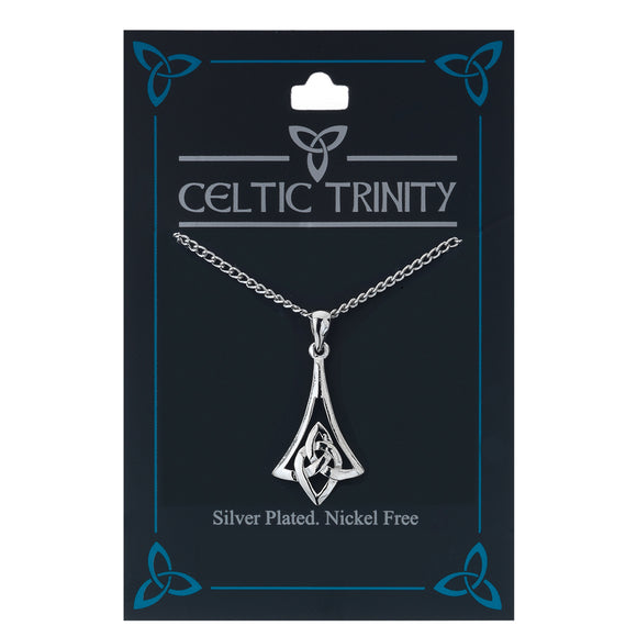 SILVER PLATED PENDANT CELTIC BELL