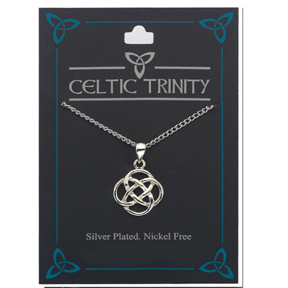 SILVER PLATED PENDANT CELTIC TRINITY