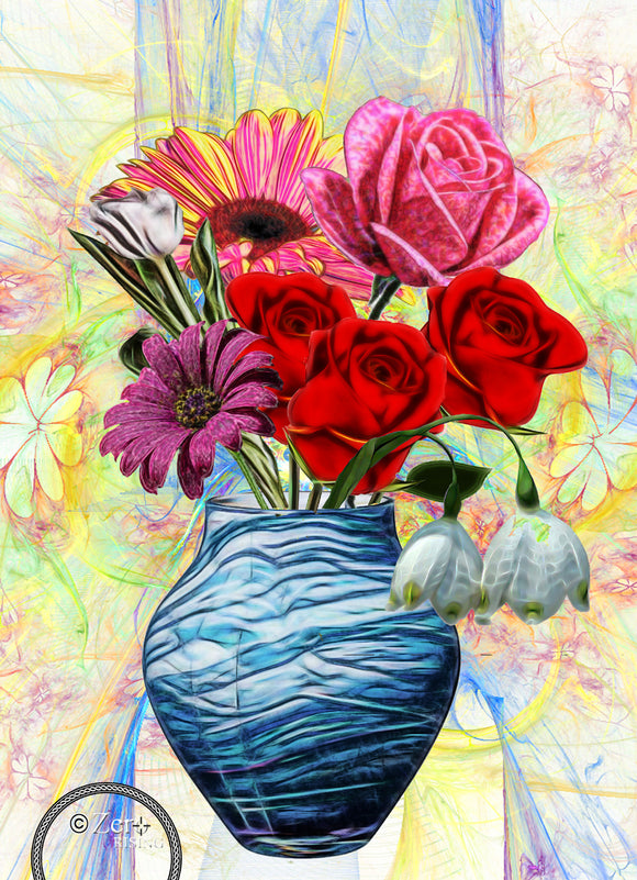FRACTAL ART PRINT Vase
