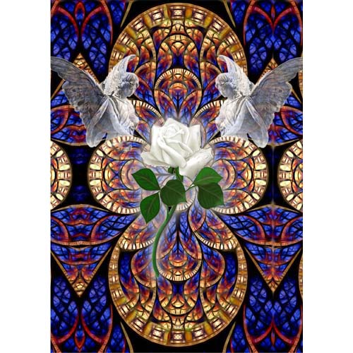 GREETING CARD Rose of Angels