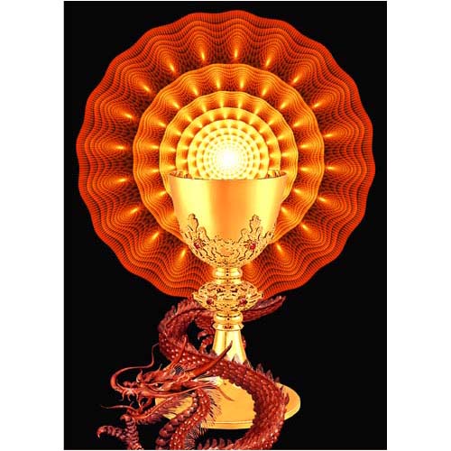 GREETING CARD Golden Chalice