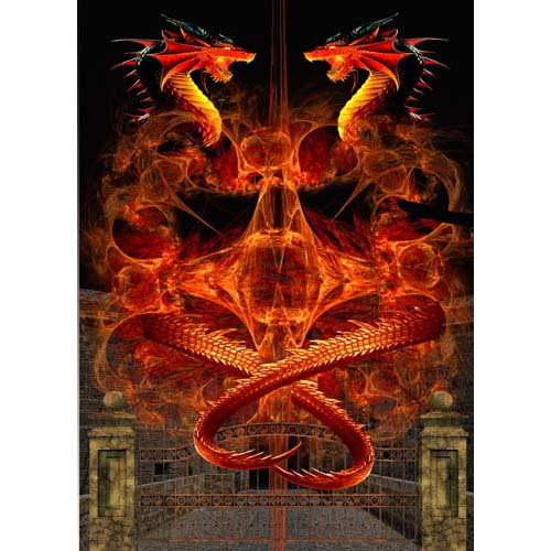 GREETING CARD Gateway of Fire