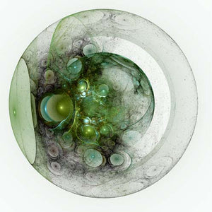 GREETING CARD Green Bubbles