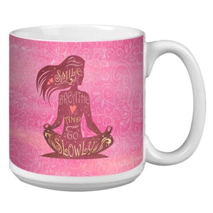 MUG CERAMIC 20oz JUMBO YOGA GIRL