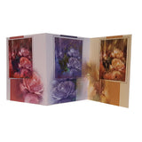 GREETING CARD TRI FOLD Raindrops on Roses